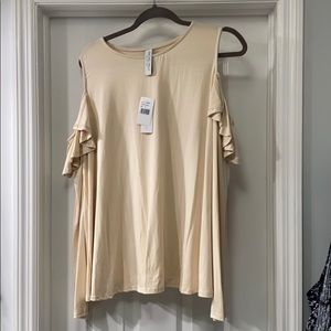 Rachel Pally Cold Shoulder Cascade Top